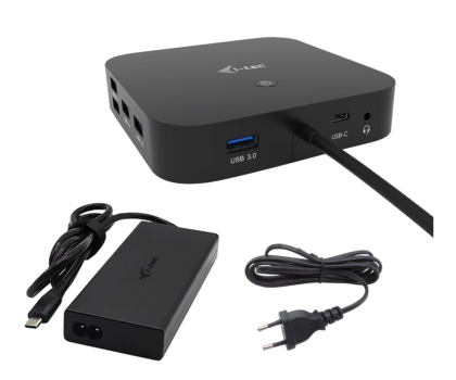 Akcesoria I-TEC USB-C - HDMI Dual DP Docking Station + PD 100W z zasilaczem